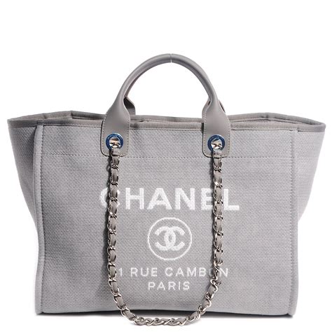 chanel canvas beach bag price|authentic Chanel tote bag.